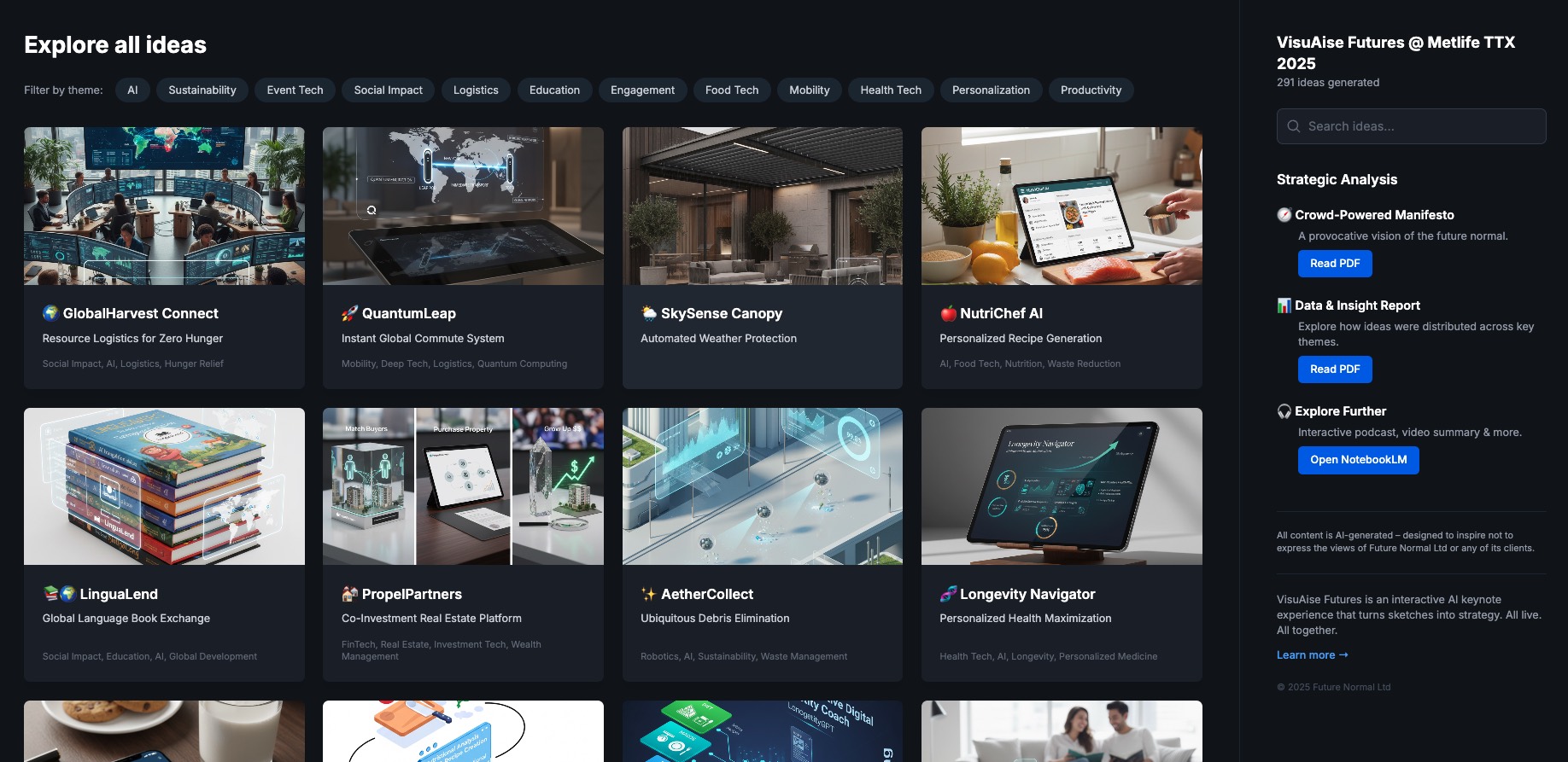 MetLife Ideas Portal screenshot