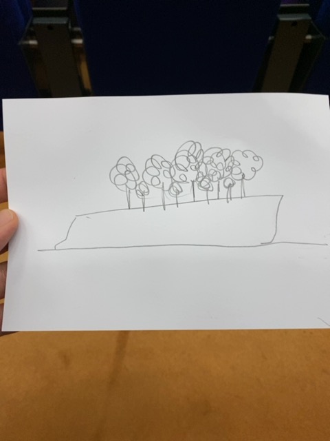 Original participant sketch: ArborFloat: Floating Urban Parks