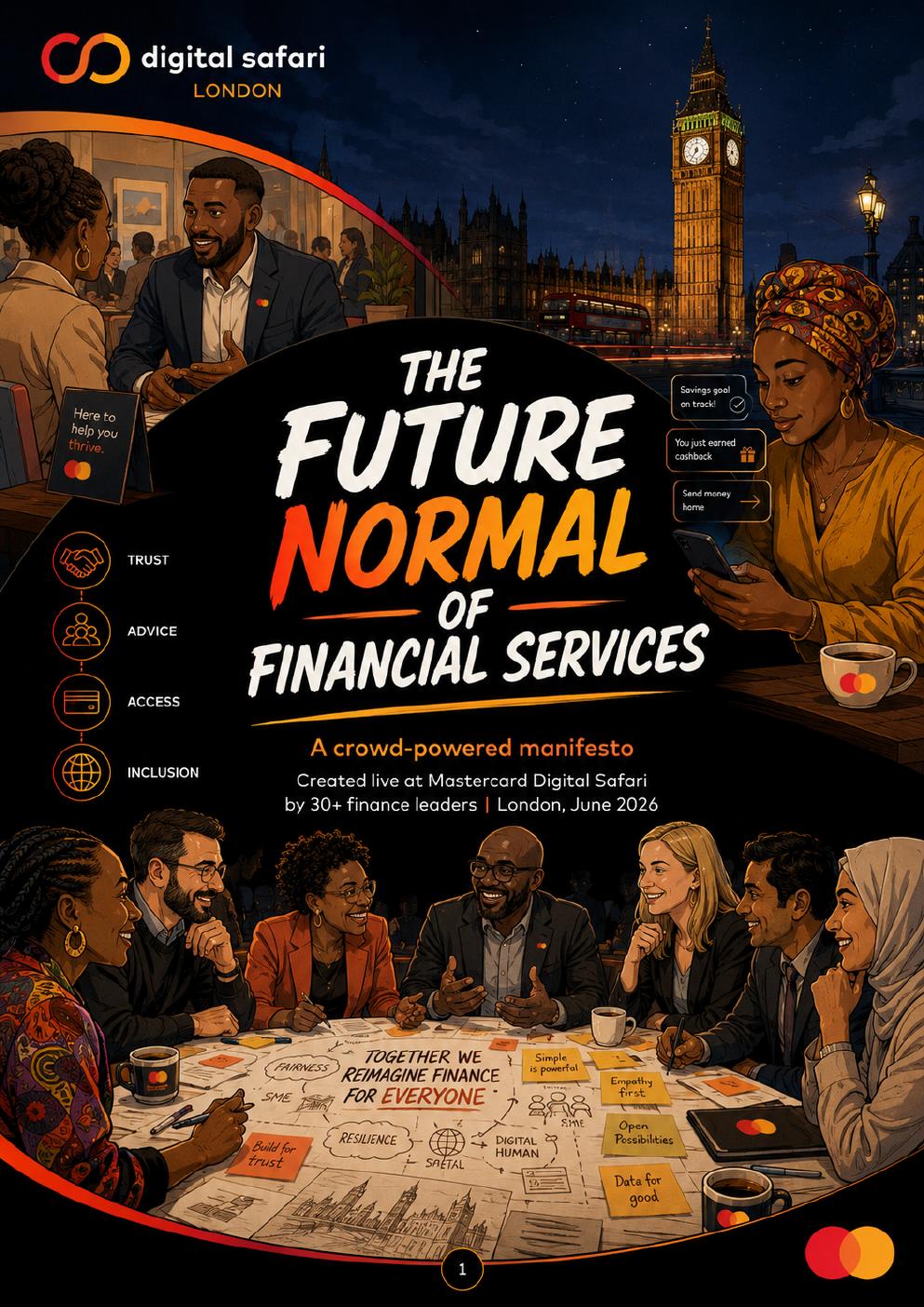 Mastercard Digital Safari Future Normal of Finance comic – page 1 of 7