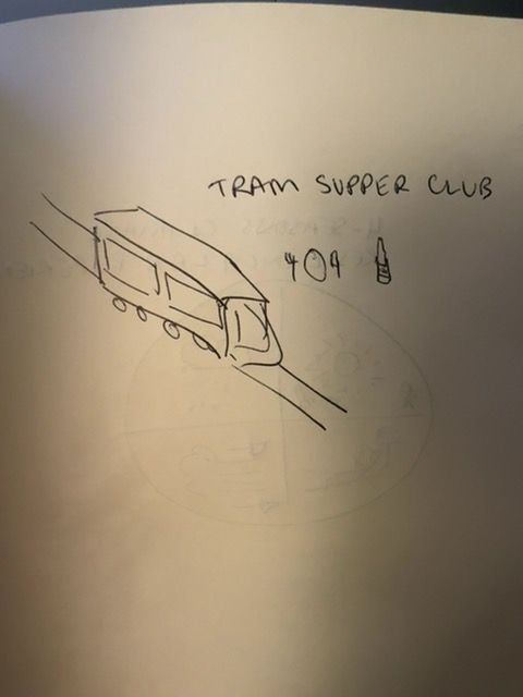 Audience sketch: Tram404 – heritage dining on a lost tram