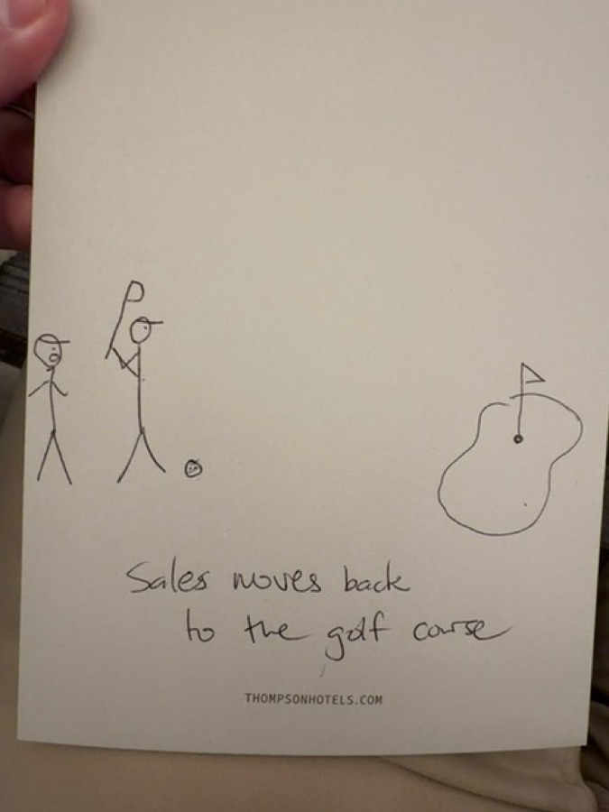 Audience sketch: GreenLink – sales back to the golf course