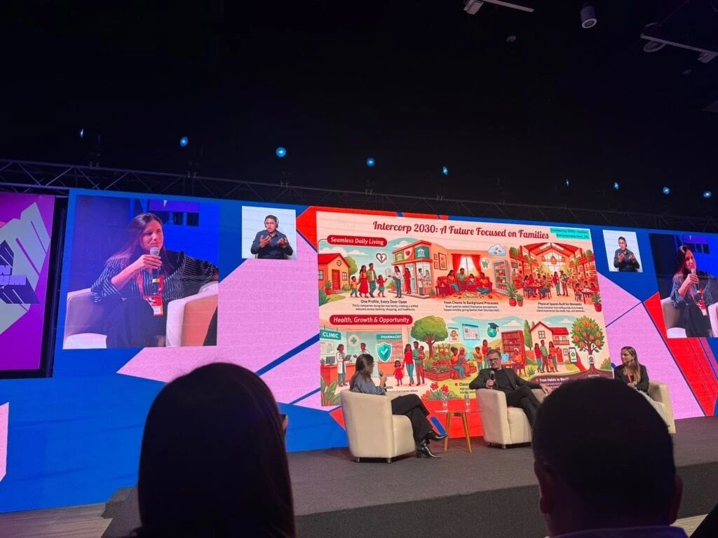 The Intercorp 2030 vision, co-created by the audience, on the main stage at Fest_26 in Lima