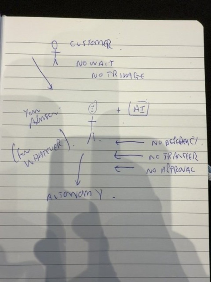 Audience sketch: Advisor with full autonomy