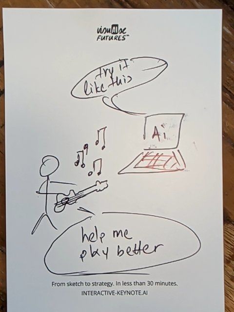 Audience sketch: RiffCoach – the AI guitar tutor